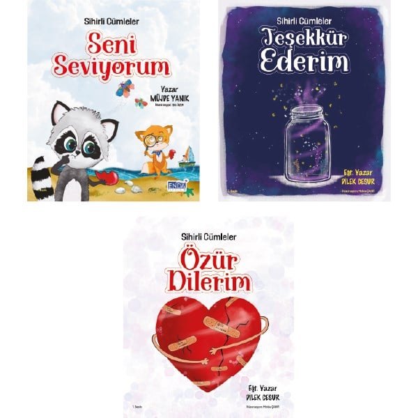 Sihirli Cümleler Seti (3 kitap) kitap kapağı