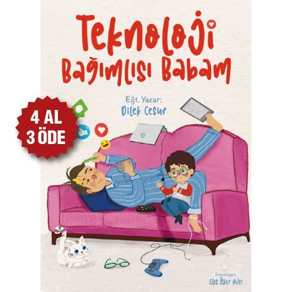 Teknoloji Bağımlısı Babam kitap kapağı